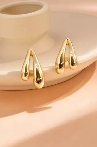 Anti tarnish trendy drop earrings