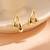 Anti tarnish trendy drop earrings