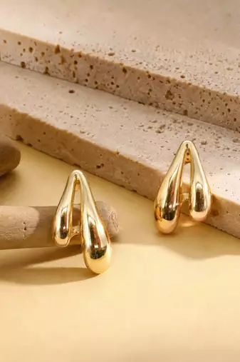 Anti tarnish trendy drop earrings