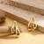 Anti tarnish trendy drop earrings