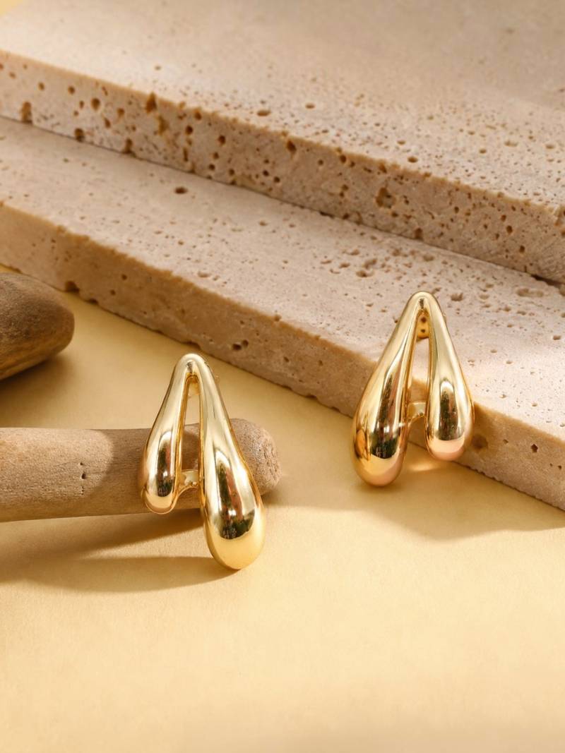 Anti tarnish trendy drop earrings