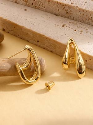 Anti tarnish trendy drop earrings 5