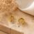 Geometric textured anti tarnish hoop earrings