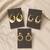 Set of 3 trendy geometric anti tarnish combo earrings