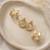 Set of 3 trendy geometric anti tarnish combo earrings