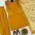 Musterd embroidered straight kurta with farshi salwar & dupatta set