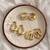 Set of 3 stylish anti tarnish chunky combo hoop earrings
