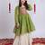Navaratri special gota patti work lehenga with gamthi patch real mirror work top for kids