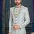 Multy colour heavy classic sherwani with thread and stone work,hand amrodery on collar & botton,
