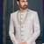 Multy colour heavy classic sherwani with thread and stone work,hand amrodery on collar & botton,