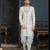 Multy colour heavy classic sherwani with thread and stone work,hand amrodery on collar & botton,