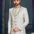 Multy colour heavy classic sherwani with thread and stone work,hand amrodery on collar & botton,
