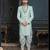 Multy colour heavy classic sherwani with thread and stone work,hand amrodery on collar & botton,