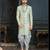 Multy colour heavy classic sherwani with thread and stone work,hand amrodery on collar & botton,