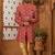 Maroon indo-western sherwani set with full computer embroidery, coloured buttons, and thread, lace, and stone work.