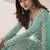 Sky blue color net embroidered stright salwar kameez