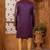 Purple indo-western sherwani set with full computer embroidery, coloured buttons, and thread, lace, and stone work.