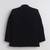 Boys black lycra floral beadwork embroidered bandhgala blazer & trouser set