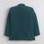 Boys teal blue lycra floral beadwork embroidered bandhgala blazer & trouser set