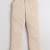 Boys cream lycra floral embroidered bandhgala blazer & trouser set with metal crest