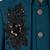 Boys teal lycra floral patchwork embroidered 3 piece suit set with beadwork & sequins