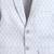 Boys powder blue cotton blend knitted geometric textured single-breasted blazer
