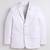 Boys lilac cotton blend knitted geometric textured single-breasted blazer