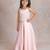 Pink embroidered satin co ord set