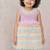 Multicolor embroidered velvet net frock