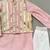 Pink embroidered chanderi silk kurta jacket set