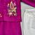 Purple embroidered silk kurta jacket set