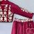 Maroon zari embroidered silk indo western lehenga set