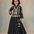 Black embroidered silk indo western lehenga set