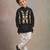Black embroidered silk kurta jacket set