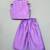 Lavender embroidered silk jacket co ord set