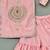 Peach embroidered silk sharara set