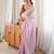Lilac tissue embellished saree with unstitched blouse piece.