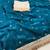sky blue color satin sequin embroidered work saree with contrast blouse