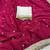 rani pink color satin sequin embroidered work saree with contrast blouse