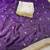 purple color satin sequin embroidered work saree with contrast blouse