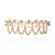 White and gold choker necklace