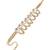 White and gold choker necklace