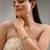 White pearl kundan bracelet