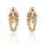 Gold toned kundan stud earrings