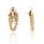 Gold toned kundan stud earrings