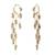 Gold plated kundan layered earcuff with earrings