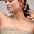 Silver plated earcuff earrings with hair extension
