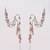 Silver plated earcuff earrings with hair extension