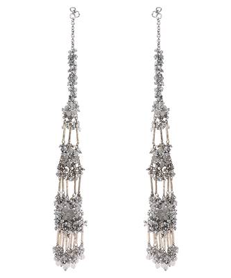 Silver handcrafted multi layer ear chain 3