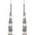 Silver handcrafted multi layer ear chain